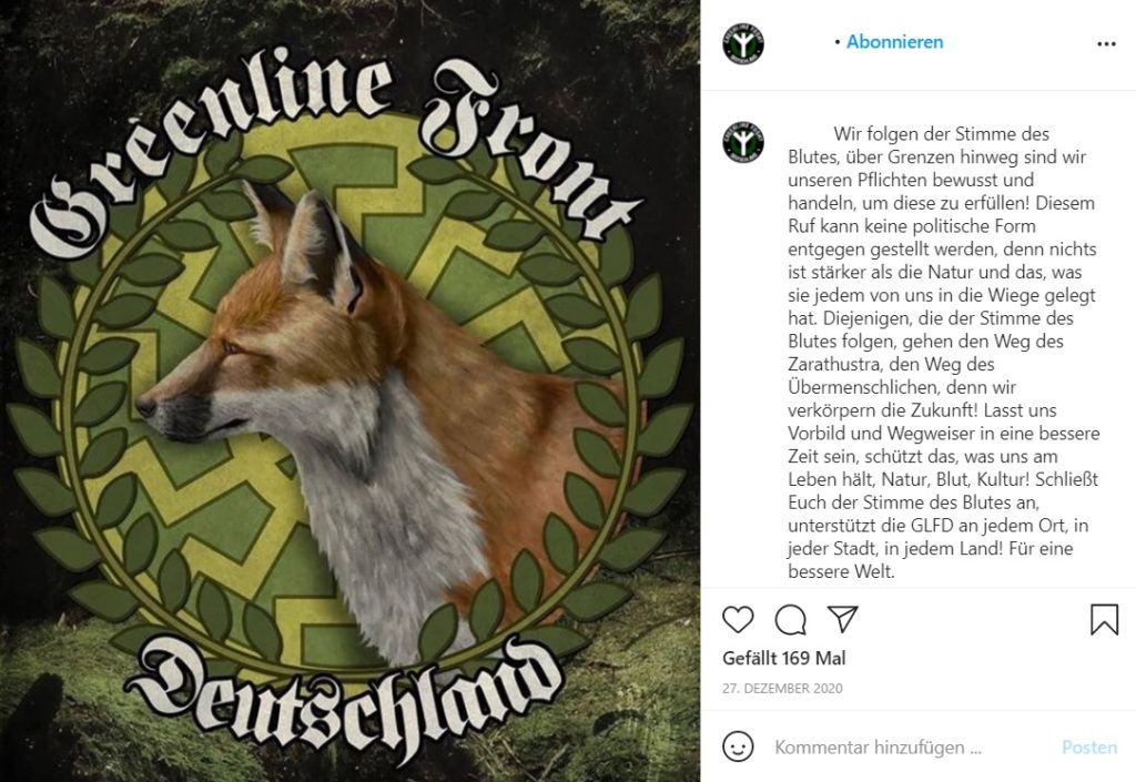 Instagram: Ökofaschismus mit Rune